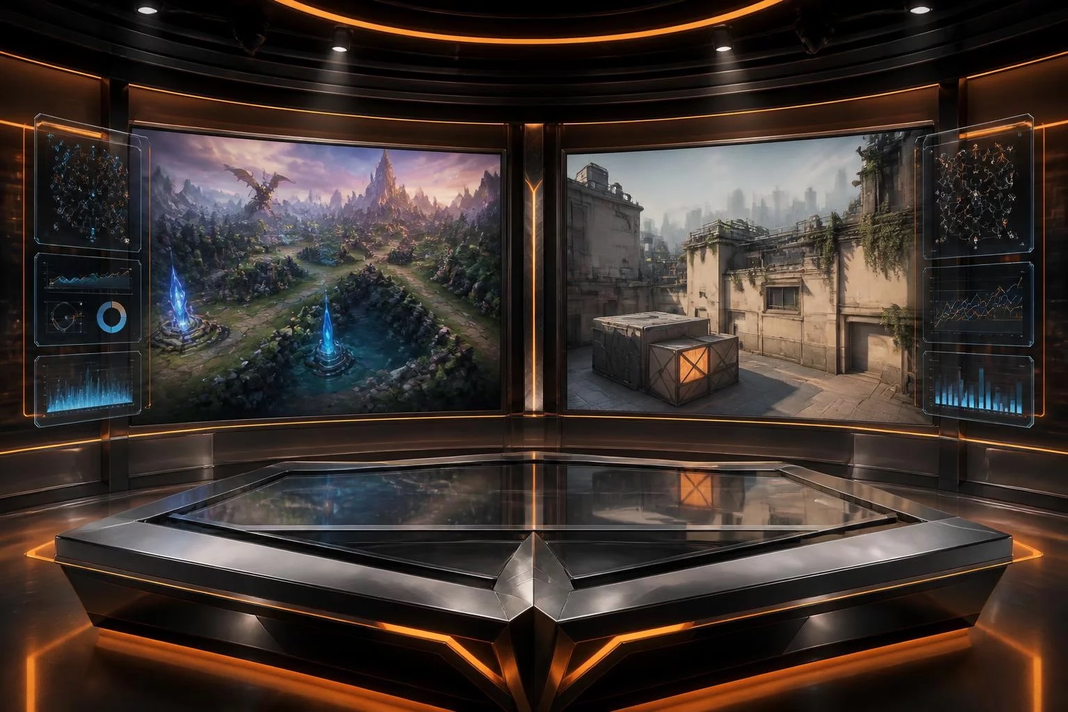 Competitive games compared side by side